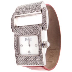 Piaget Miss Protocole Diamond 8 Straps White Gold Ladies Wristwatch