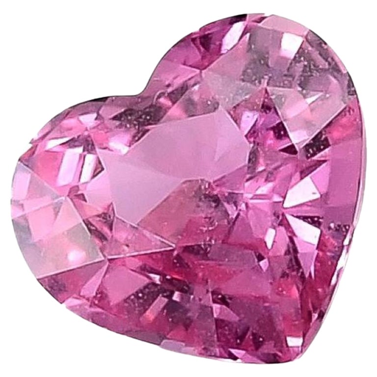GIA Certified 1.07 Carats Heated Pink Sapphire  For Sale