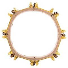 1940s Gold and Multigemstone "DEAREST" Bracelet 1