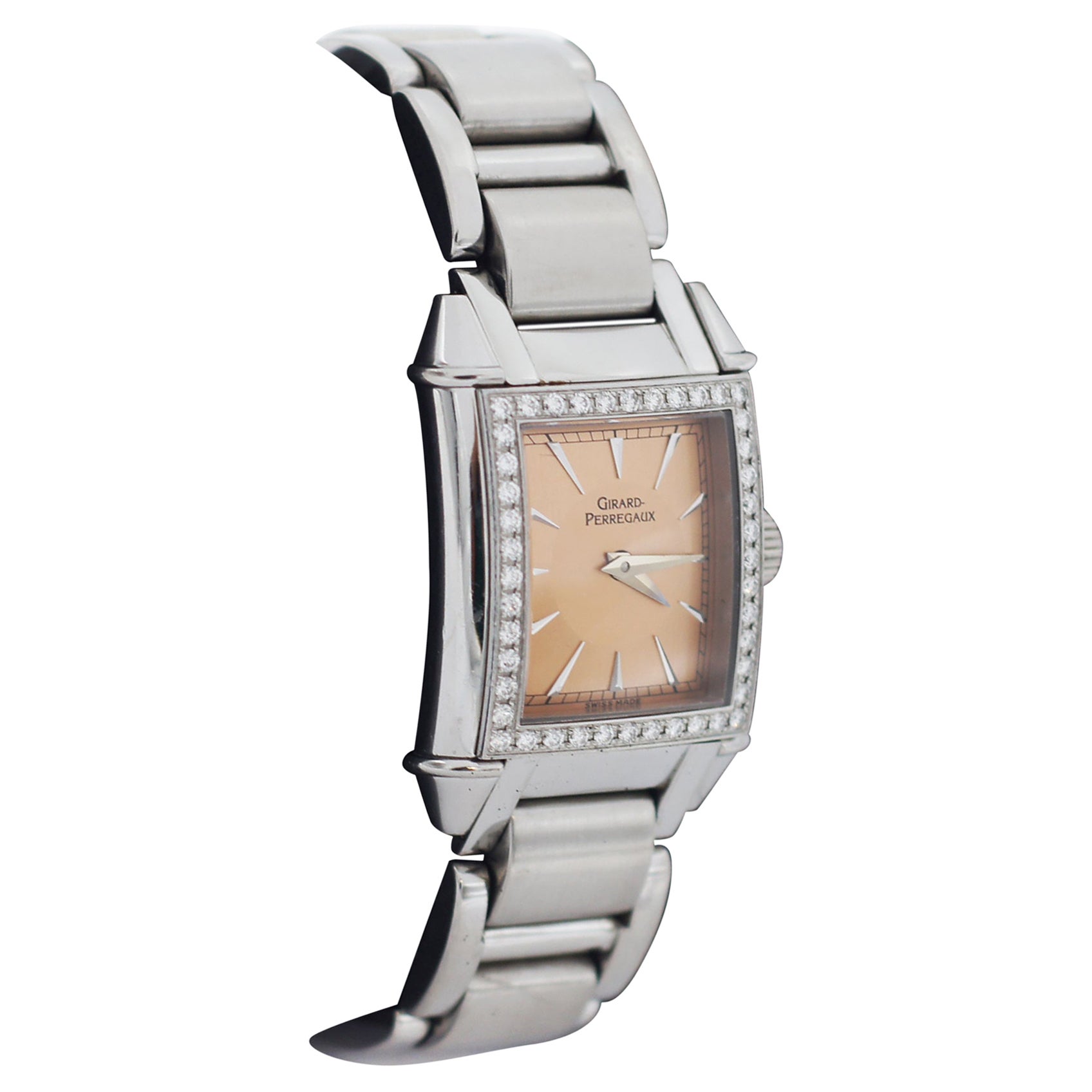 Girard Perregaux Vintage 2592 Diamond Watch For Sale