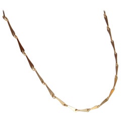 Delicate Recycled 9ct yellow Gold Tarsus Chain