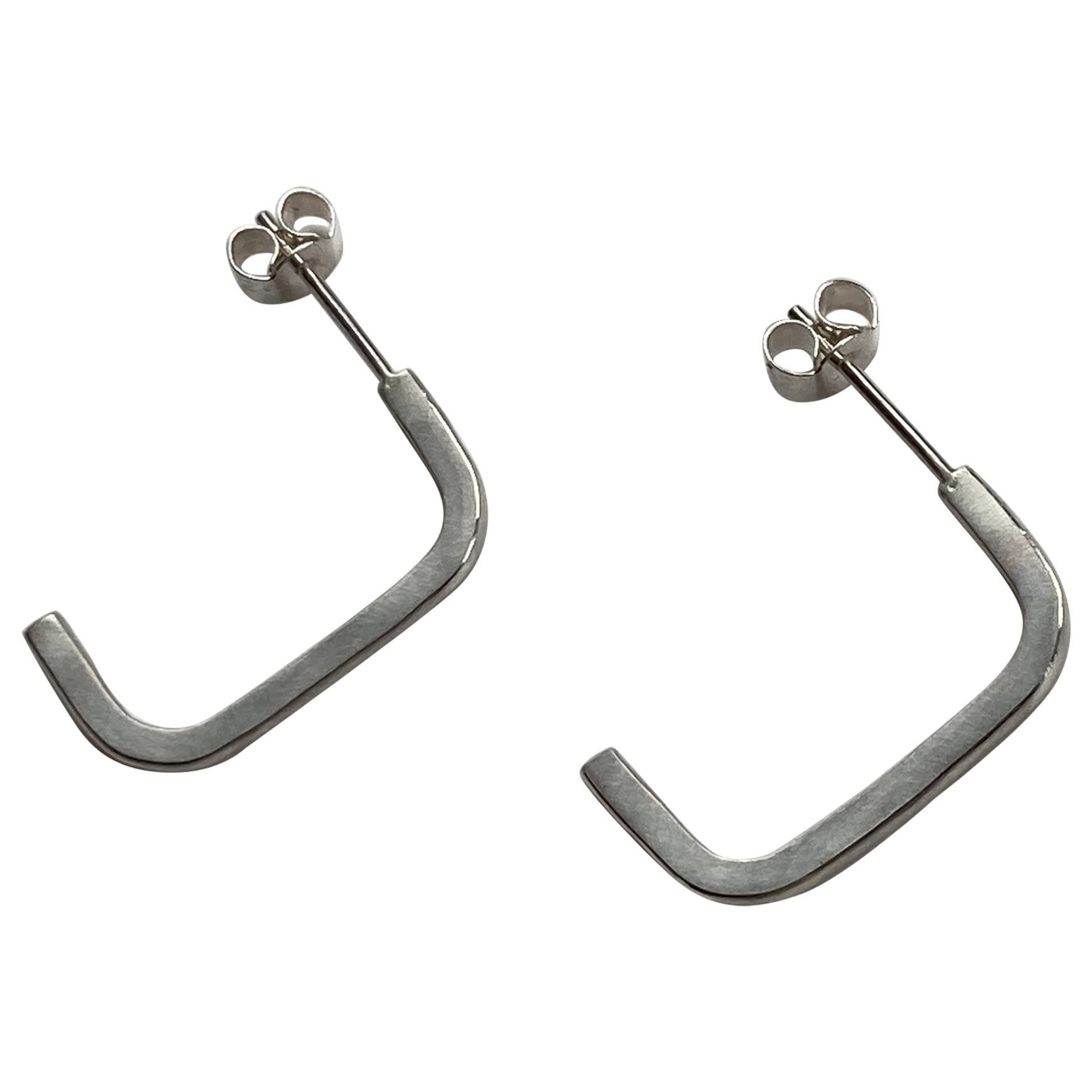 Boucles d'oreilles Staple, en argent sterling recyclé