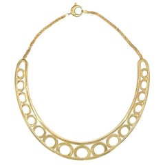 A.Cipullo Collar Link Necklace, 18k Yellow Gold