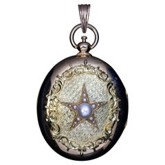 Antique 19th Century Star Locket Pendant