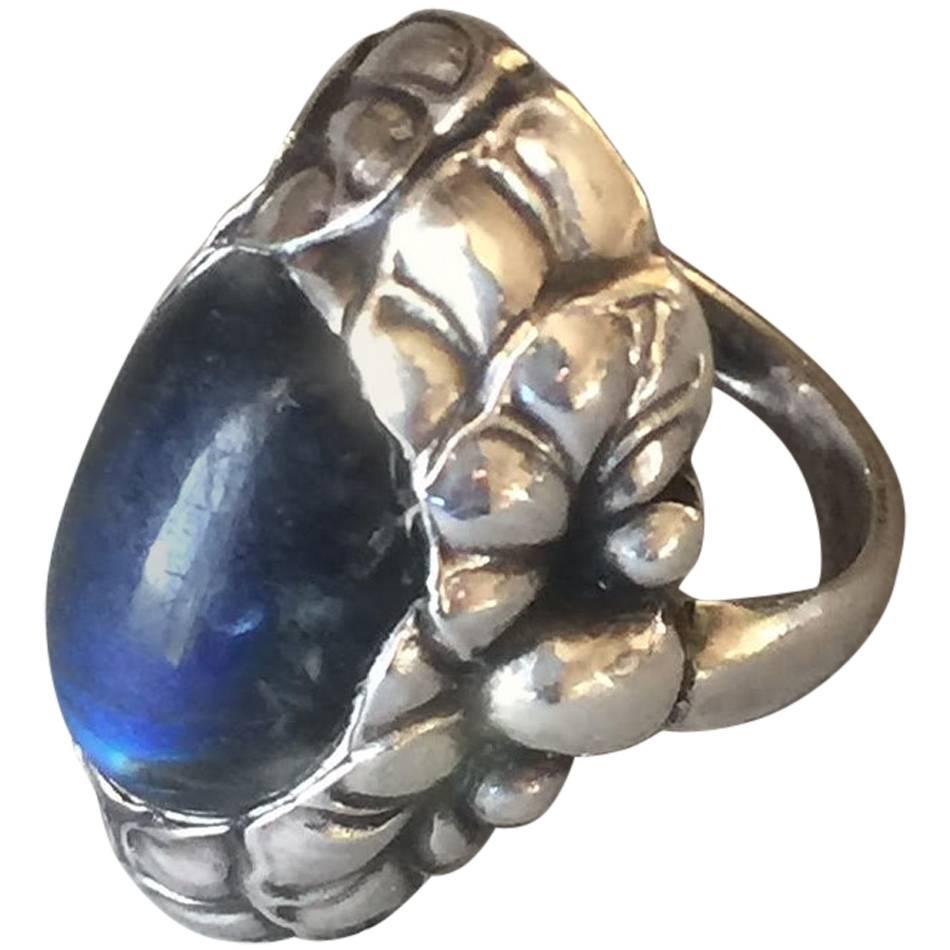 Georg Jensen Sterling Silver Ring No. 11 with Labradorite