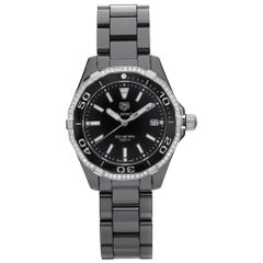 Tag Heuer Aquaracer 35mm Keramik Diamant Schwarzes Zifferblatt Damenuhr WAY1395.BH0716