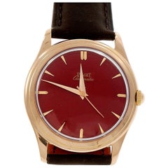 Retro Piaget Men's Rose Gold Automatic Custom Dial Wristwatch 