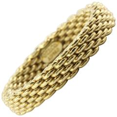 Tiffany 18K Gold Somerset Mesh Band 