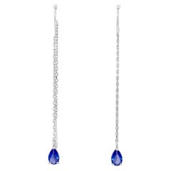 Orecchini con zaffiro in oro 14k.