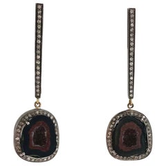 Geode and Diamonds Paradizia Earrings