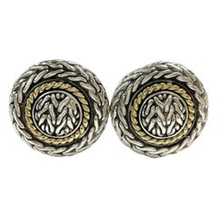 Orecchini a clip di John Hardy in oro giallo e grano sterling