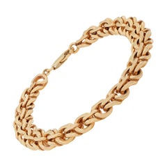 Vintage Rose gold unisex intricate chain bracelet
