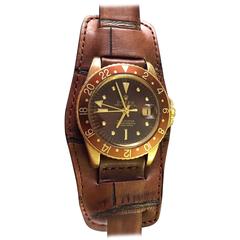 Rolex Vintage 18K Yellow Gold Concorde GMT Master Watch