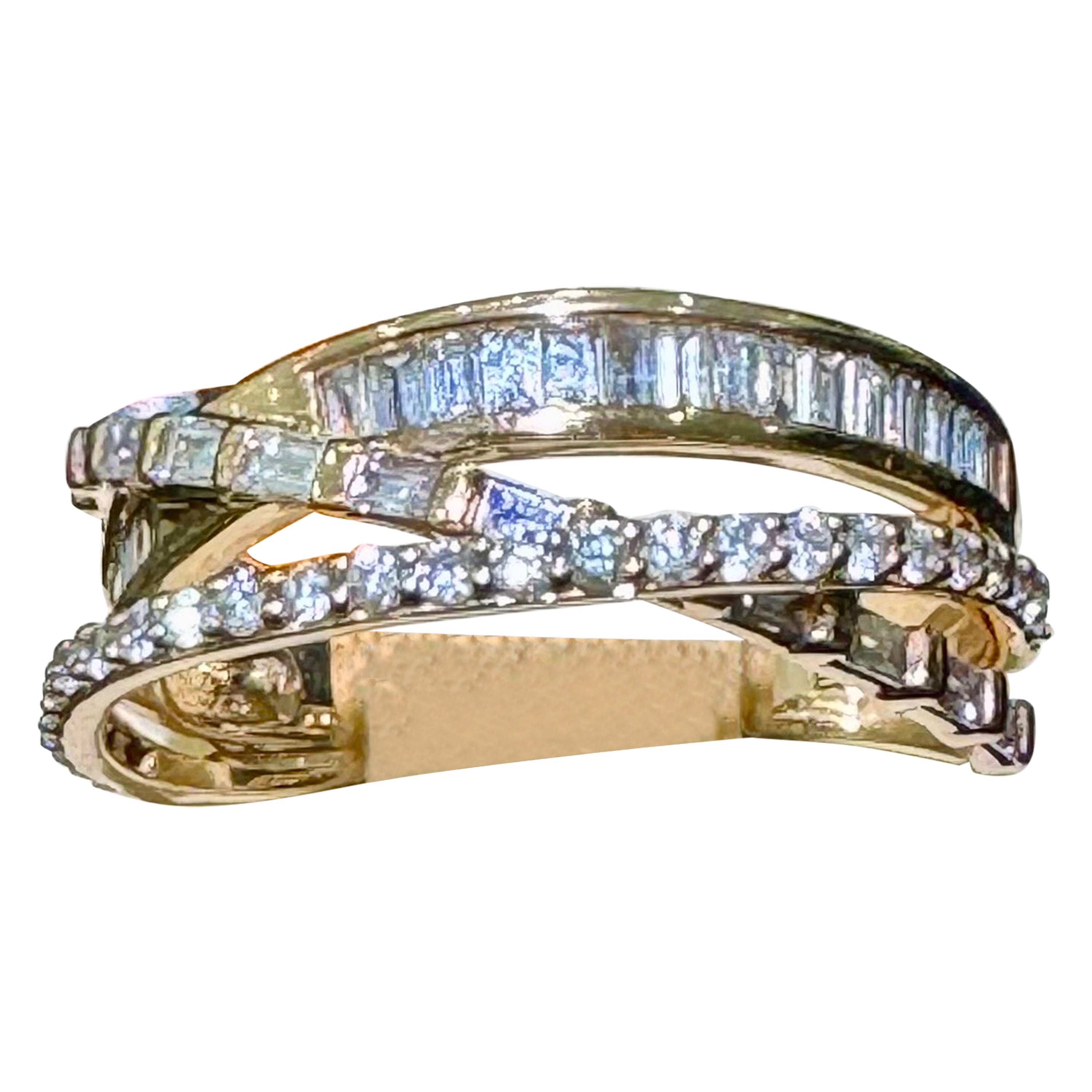 Effy Diamond Ring In 14k Rose Gold. For Sale