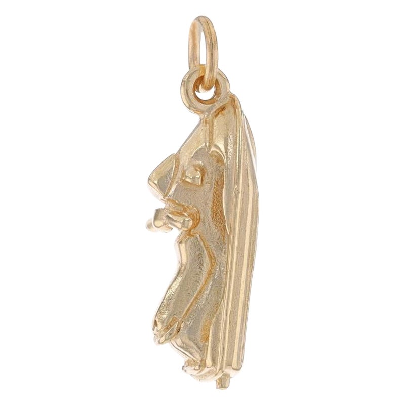 Yellow Gold Personal Watercraft Charm - 14k Aquatic Recreational Vehicle For Sale