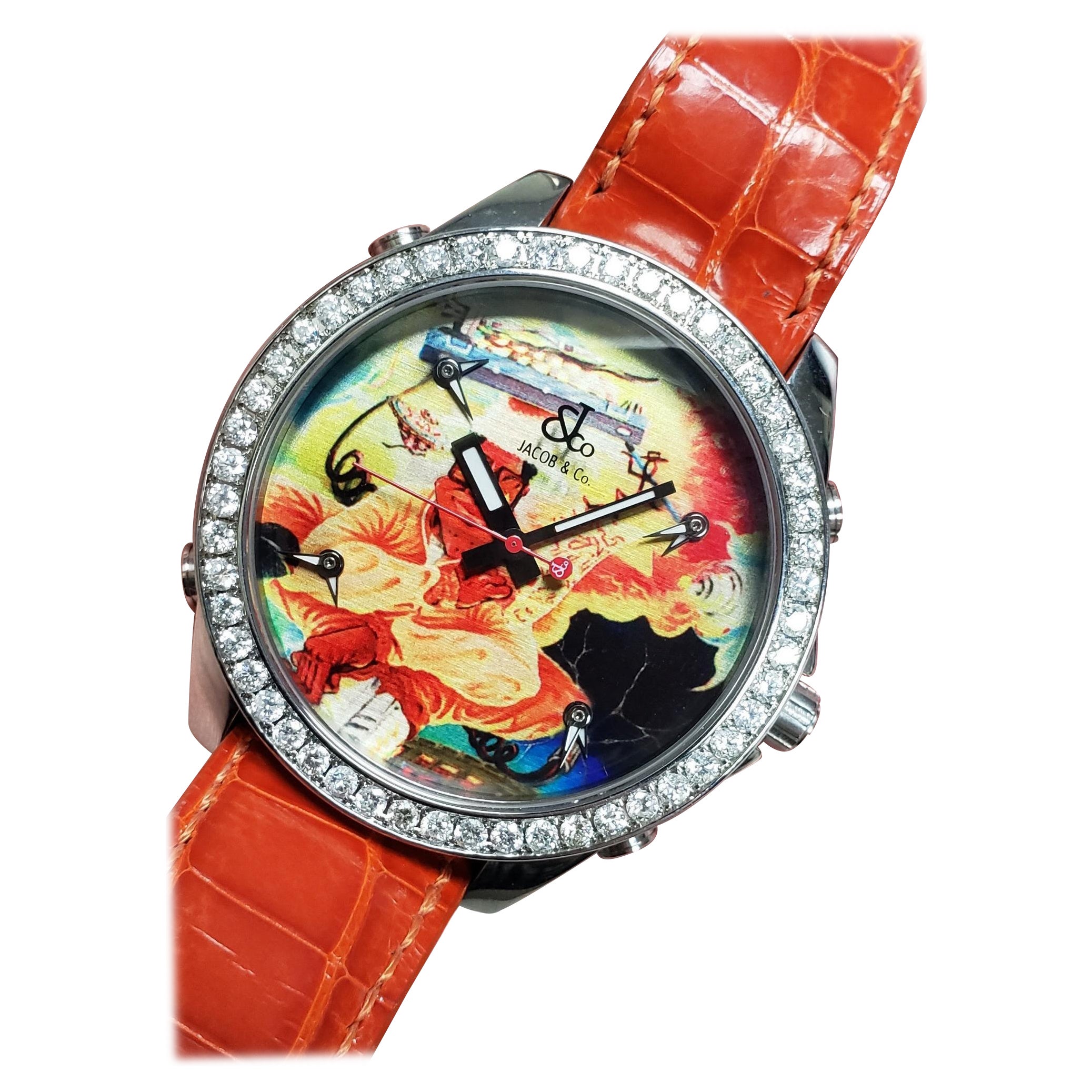 Jacob & Co. MONYPIECE 5 zone Diamond watch 47MM 2/18 For Sale