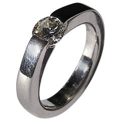 Engagement Modern White Gold Ring Diamond .60 Carat 11