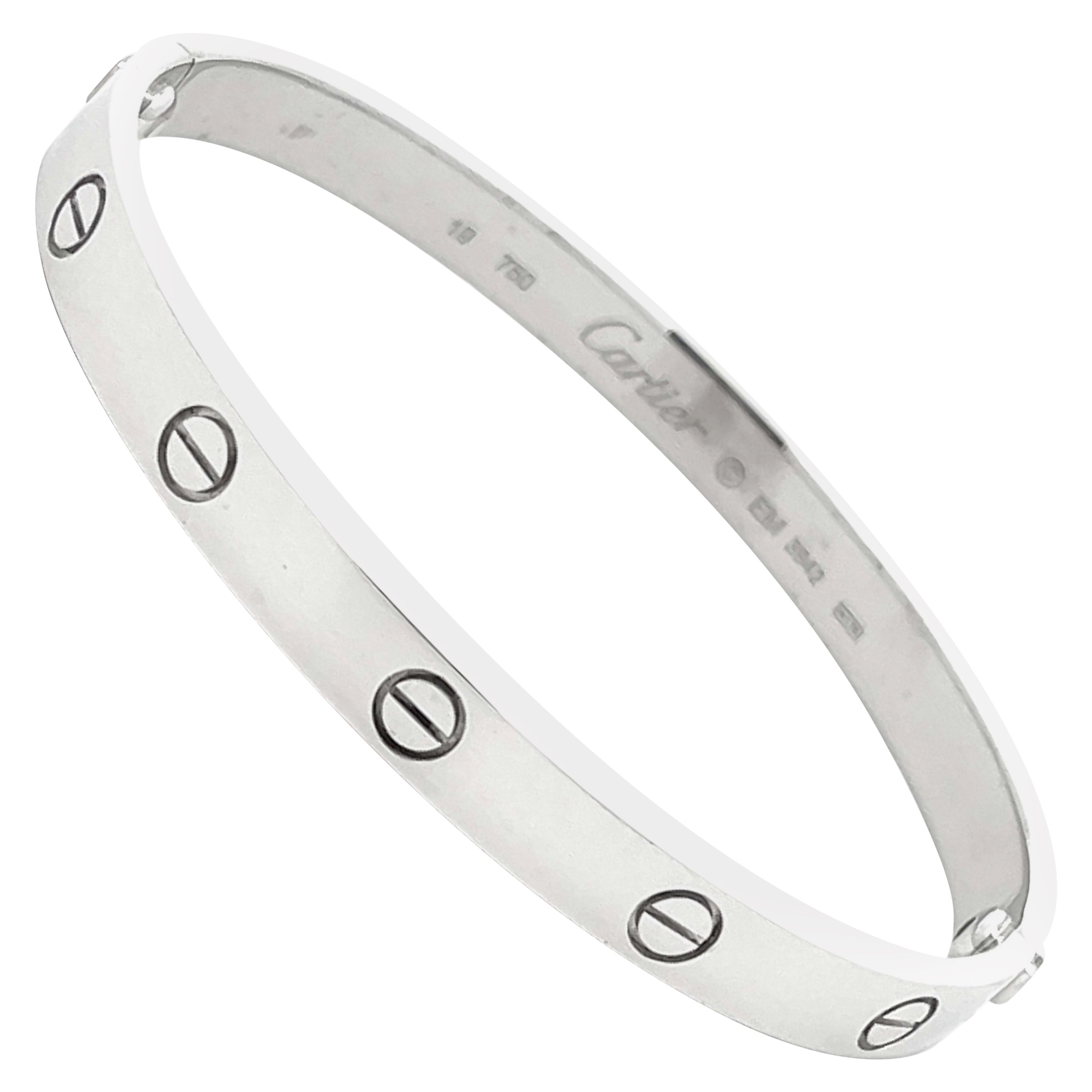 Cartier Love Bracelet in 18k White Gold