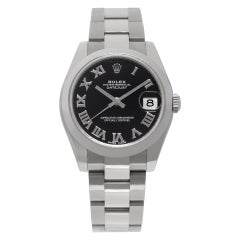 Rolex Datejust 178240 in Stainless Steel with a Black dial 31mm Automatic watch
