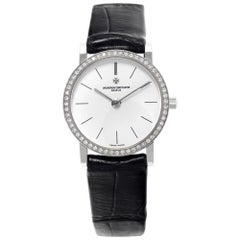 Used Vacheron Constantin White Gold Traditionnelle 25093 w/ a White dial Quartz watch