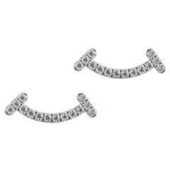 Smile Diamonds Ohrringe aus 14k Weißgold mit Diamanten