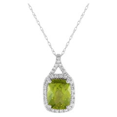 LB Exclusive Collier pendentif PD4-15472WPE en or blanc 14 carats avec diamants 0,13 carat