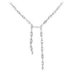 LB Exclusive 14K White Gold 4.80ct Diamond Necklace NK01376