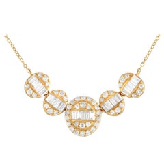LB Exclusive 14K Yellow Gold 0.60ct Diamond Necklace PN14836