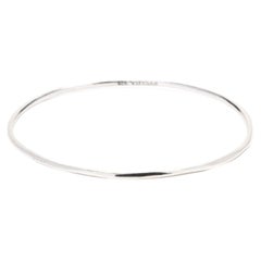 Ippolita Squiggle Bangle, Sterling Silver, Length 7.75 Inches, Simple Silver