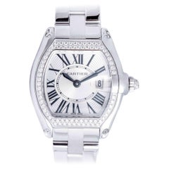 Reloj de pulsera Cartier Roadster Diamante Oro Blanco 18K