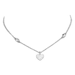 Judith Ripka Pave Diamond Heart Pendant Necklace