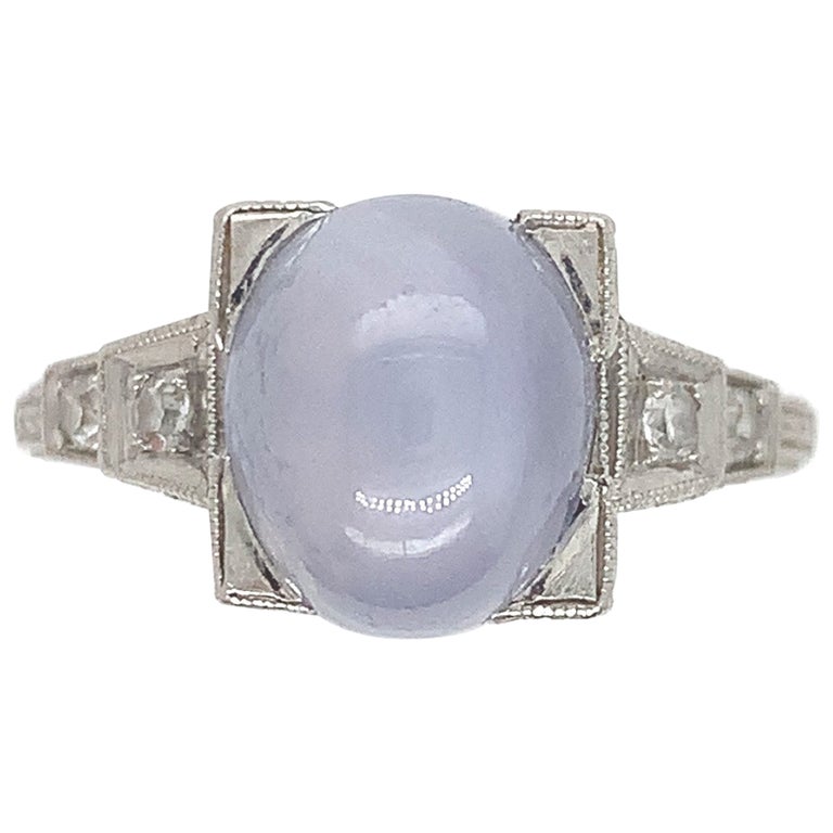 21+ Art Deco Star Sapphire Ring