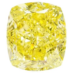 GIA Certified 12.00 Carats Fancy Intense Yellow Diamond 