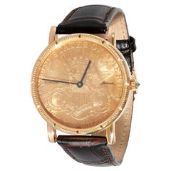 Used Corum $20 Coin Coin Watch Men's Watch in 18k Yellow Gold