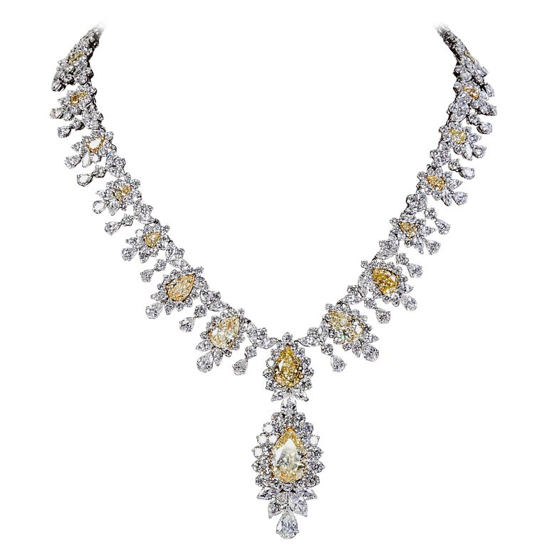 Yellow Diamond Necklace For Sale at 1stDibs diamonds necklace, yellow
