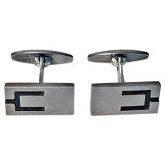 Scandinavian Modernism Sterling Cufflinks, N.E. From, circa 1950