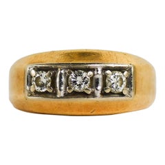 14K Yellow Gold Used Diamond Ring 0.30tdw, Size 9.5