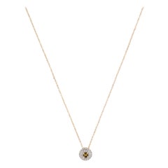 Exquisite 14K Tourmaline & Diamond Pendant Necklace: Timeless Elegance, Luxury