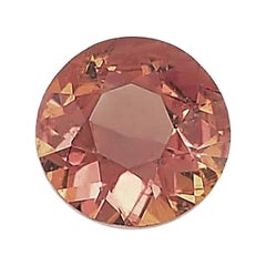 AIGS Certified 0.46 Carats Brownish Orange Sapphire