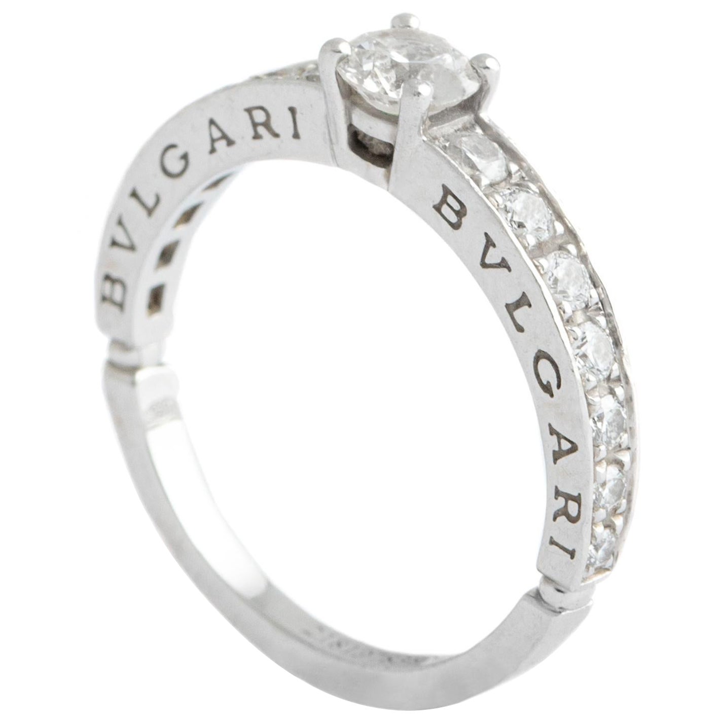Bulgari Bvlgari 0.31 carat Diamond White Gold 18K Ring For Sale