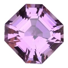 Rare Purplish Lavender Pink Natural Kunzite Loose Gemstone, 20.75 Ct-Asscher Cut