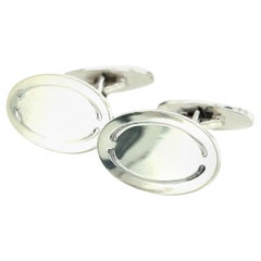 Vintage Georg Jensen Estate Mens Cufflinks Sterling Silver