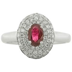 .49 Carat Ruby and Diamond Ring