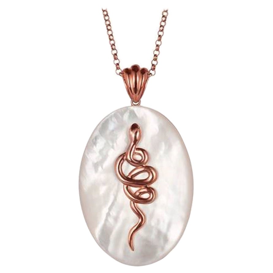 Grand Sample Sale Pendant featuring Mother Of Pearl set in SLV For Sale