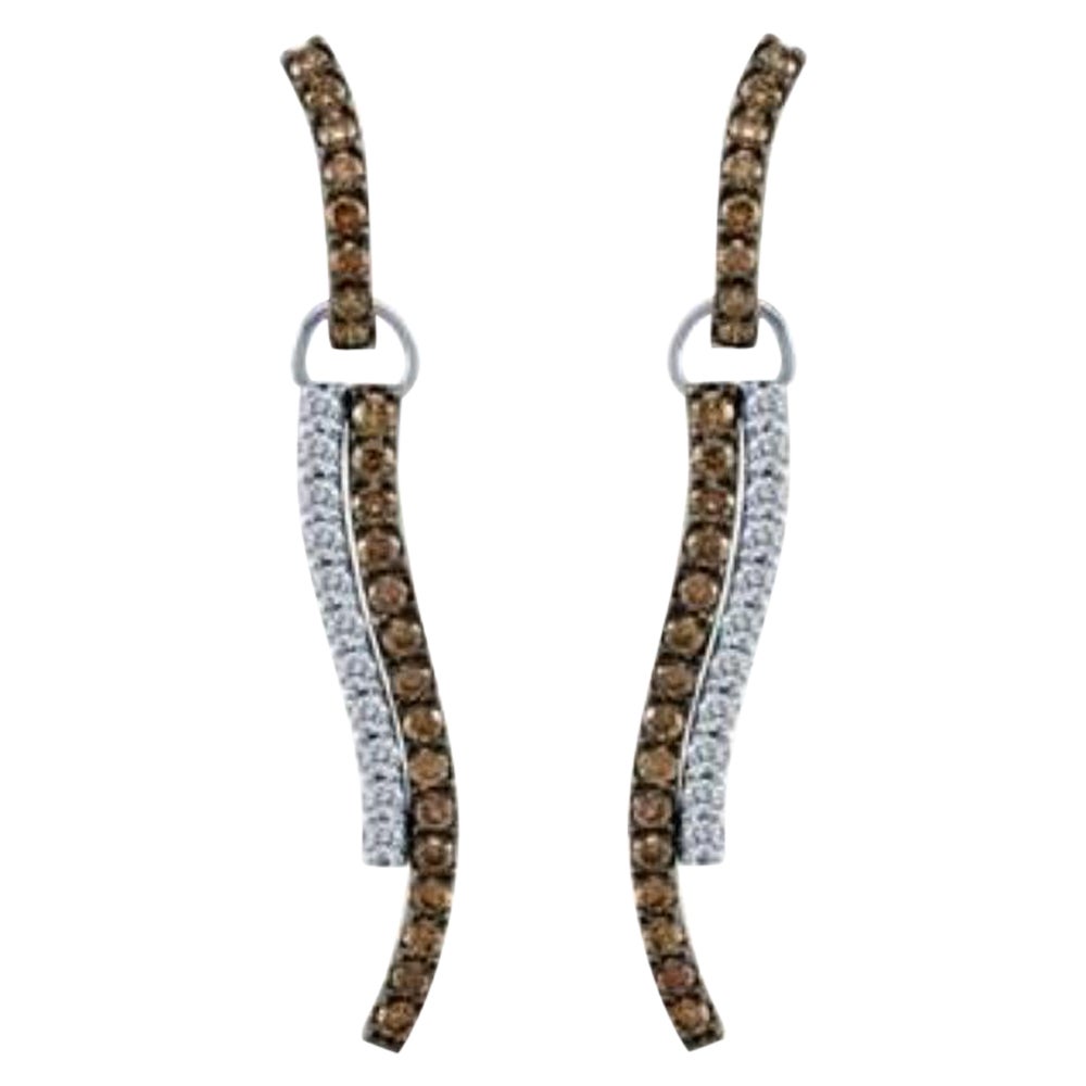 Earrings featuring Chocolate Diamonds , Vanilla Diamonds set in 14K Vanilla Gold