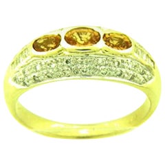 Grand Sample Sale Ring featuring Yellow Sapphire, set in 14K Honey Gold