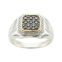 Exotics Ring featuring Blackberry & Vanilla Diamonds set in S14 Honey Gold