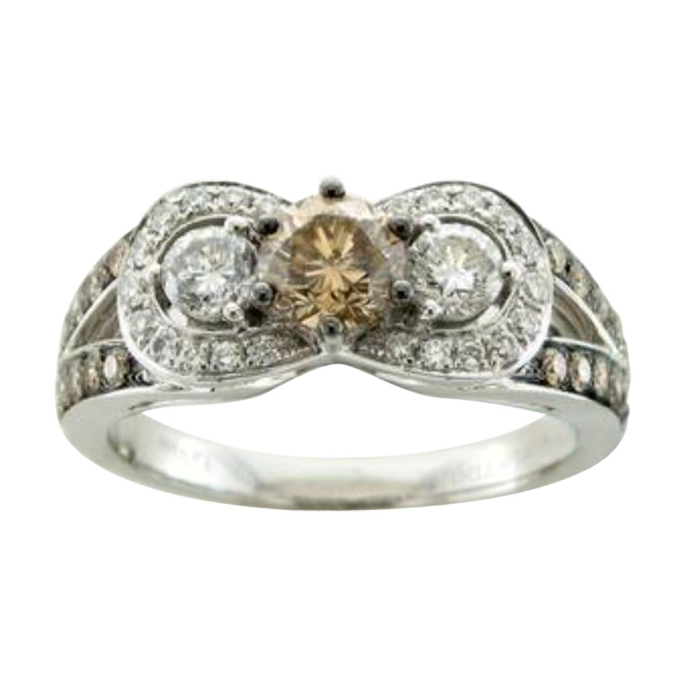 Ring featuring Chocolate Diamonds , Vanilla Diamonds For Sale