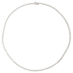 Used 8ctw Diamond Tennis Necklace in White Gold