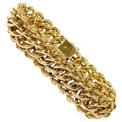 Yellow Gold Large Link Bracelet